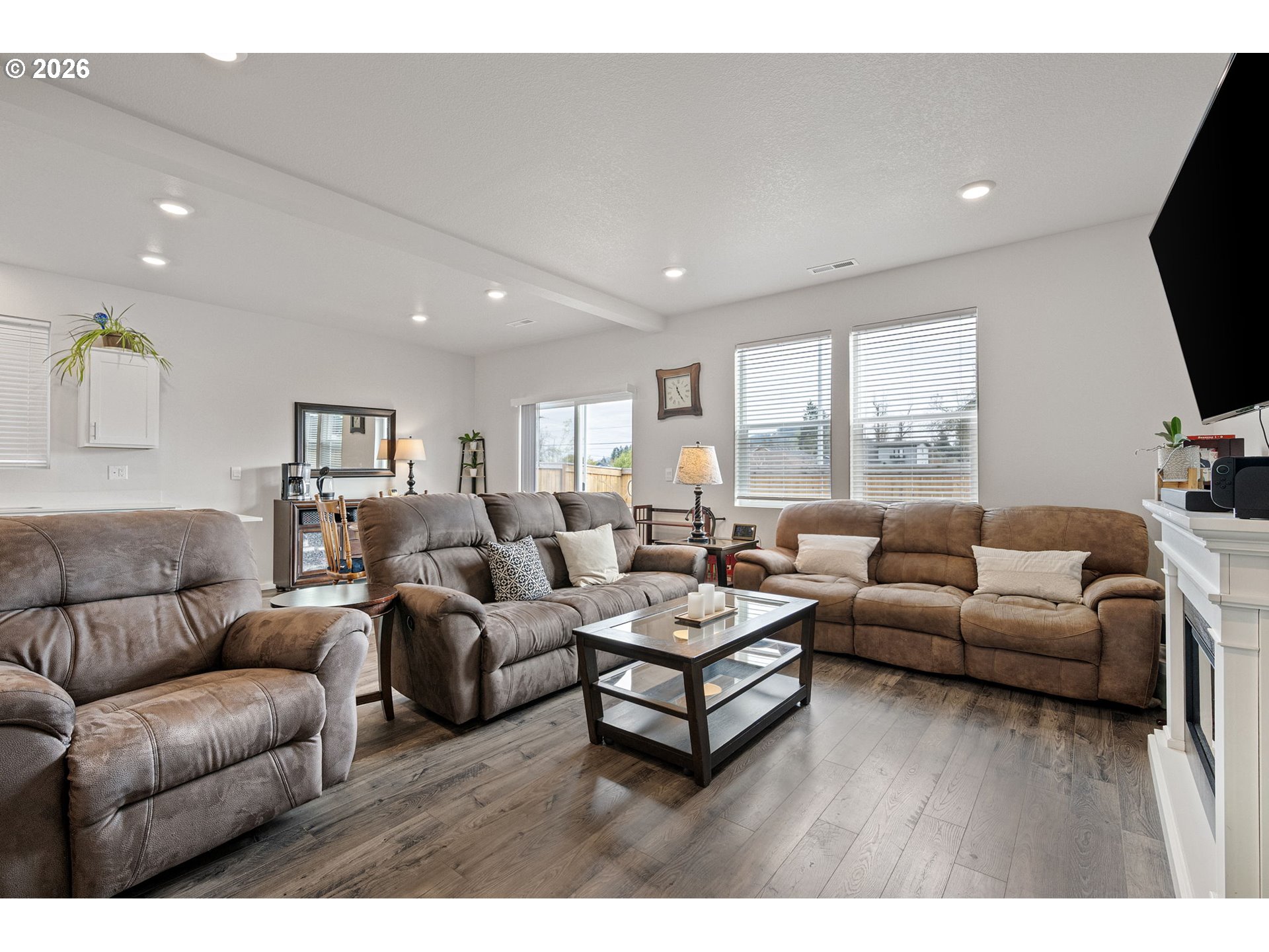2259 30th Place Springfield, OR 97477 - Photo 15 of 48 a living room with furniture and a flat screen tv