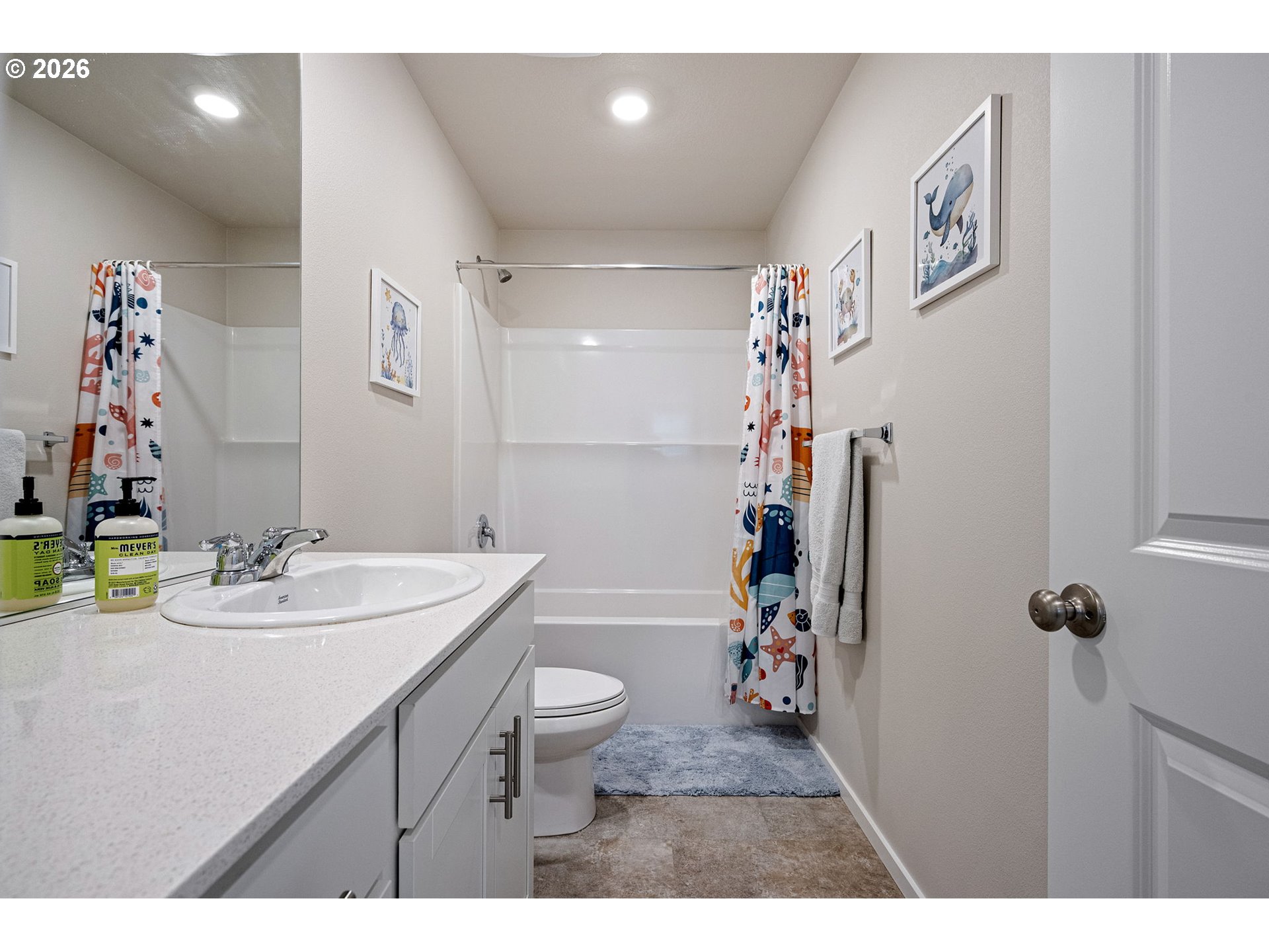 2259 30th Place Springfield, OR 97477 - Photo 28 of 48 a bathroom with a sink mirror vanity and toilet