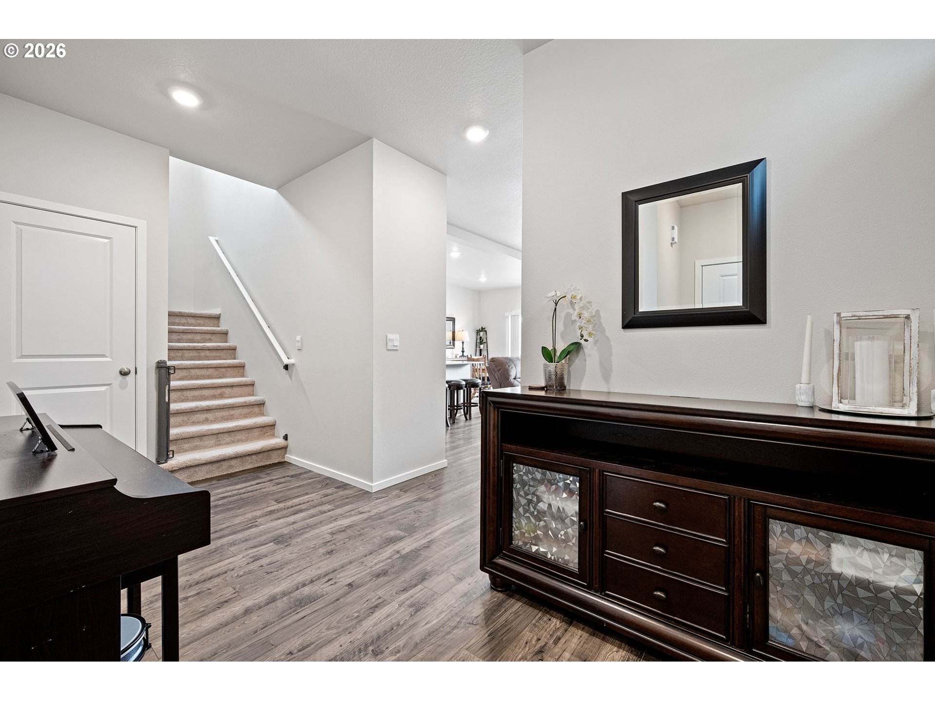 2259 30th Place Springfield, OR 97477 - Photo 6 of 48 a view of entryway and hall with wooden floor