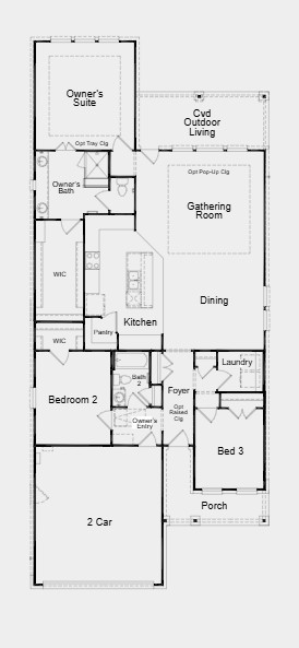 225 Wingstem Way Georgetown, TX 78633 - Photo 23 of 38 Structural options added include: raised ceiling at gathering room, kitchen and dining.