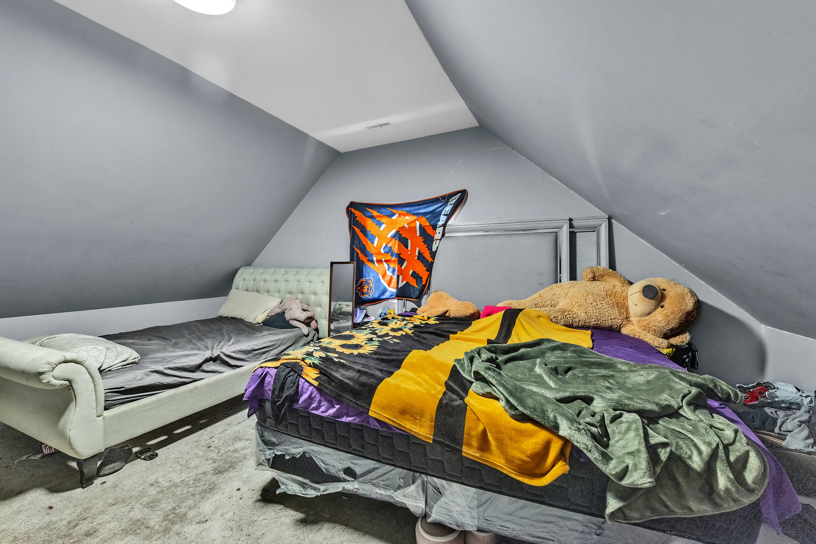 5114 South Justine Street Chicago, IL 60609 - Photo 25 of 37 a bedroom with a bed and glass door