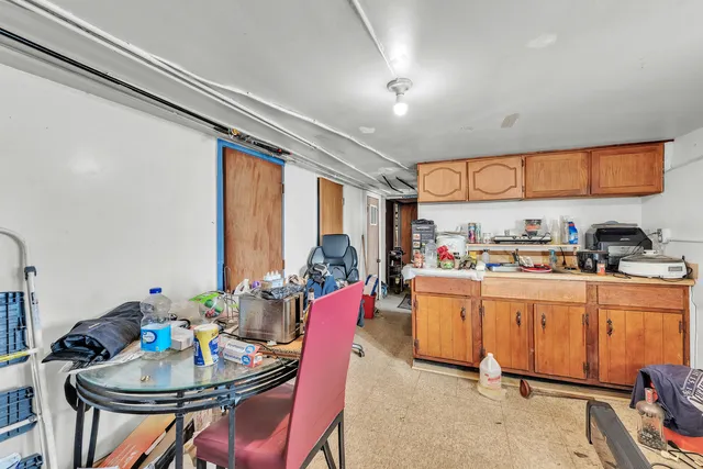 a room with storage and utility