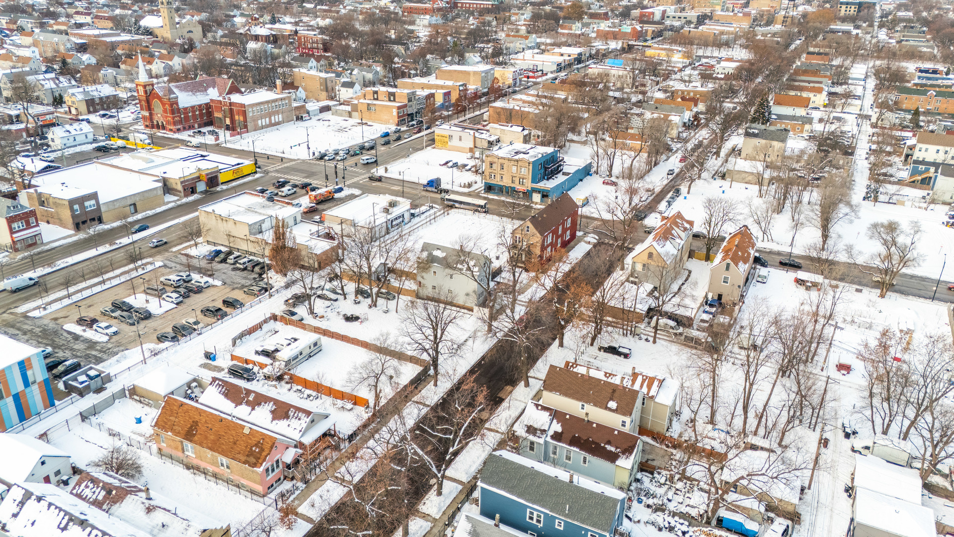 5114 South Justine Street Chicago, IL 60609 - Photo 36 of 37 a city view with tall buildings