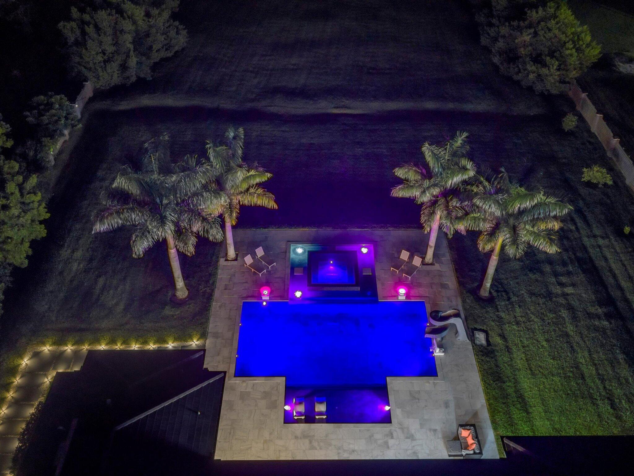 6122 Southwest 173rd Way Southwest Ranches, FL 33331 - Photo 134 of 137 Nighttime Aerial