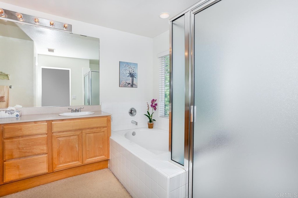 5560 Foxtail Loop Carlsbad, CA 92010 - Photo 17 of 32 a bathroom with a bathtub and a sink