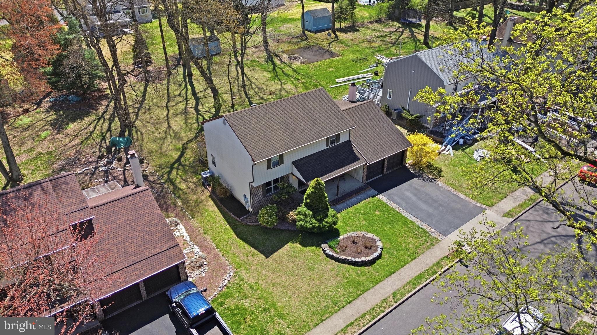 739 Bridgeview Road Feasterville-Trevose, PA 19053 - Photo 33 of 46 an aerial view of a house with yard