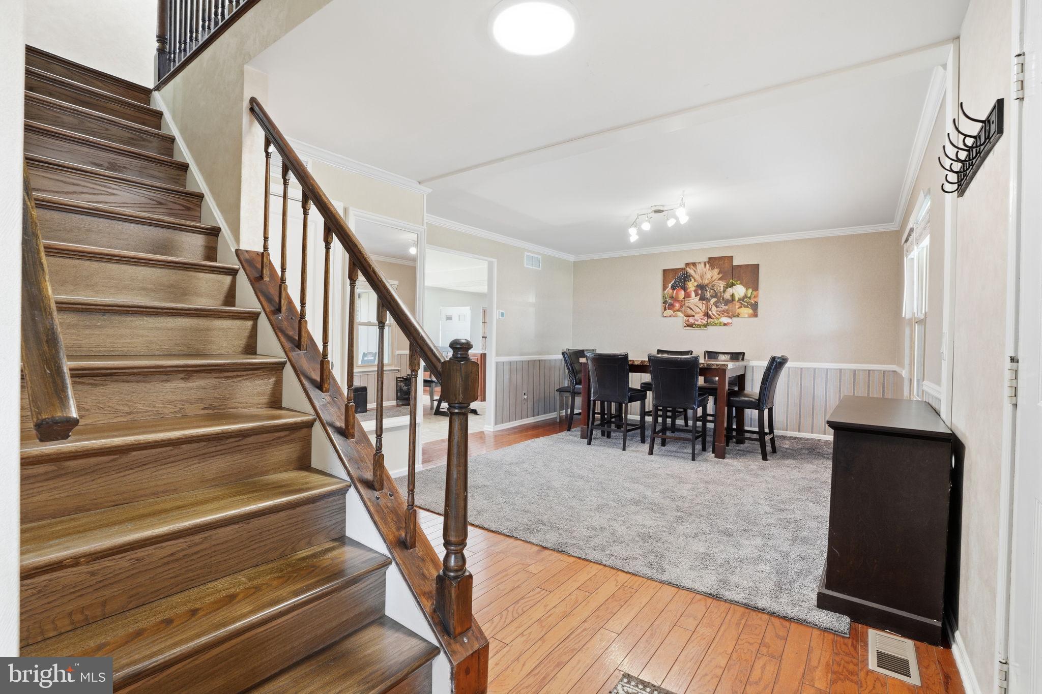 739 Bridgeview Road Feasterville-Trevose, PA 19053 - Photo 4 of 46 a view of dining room and hall with wooden floor