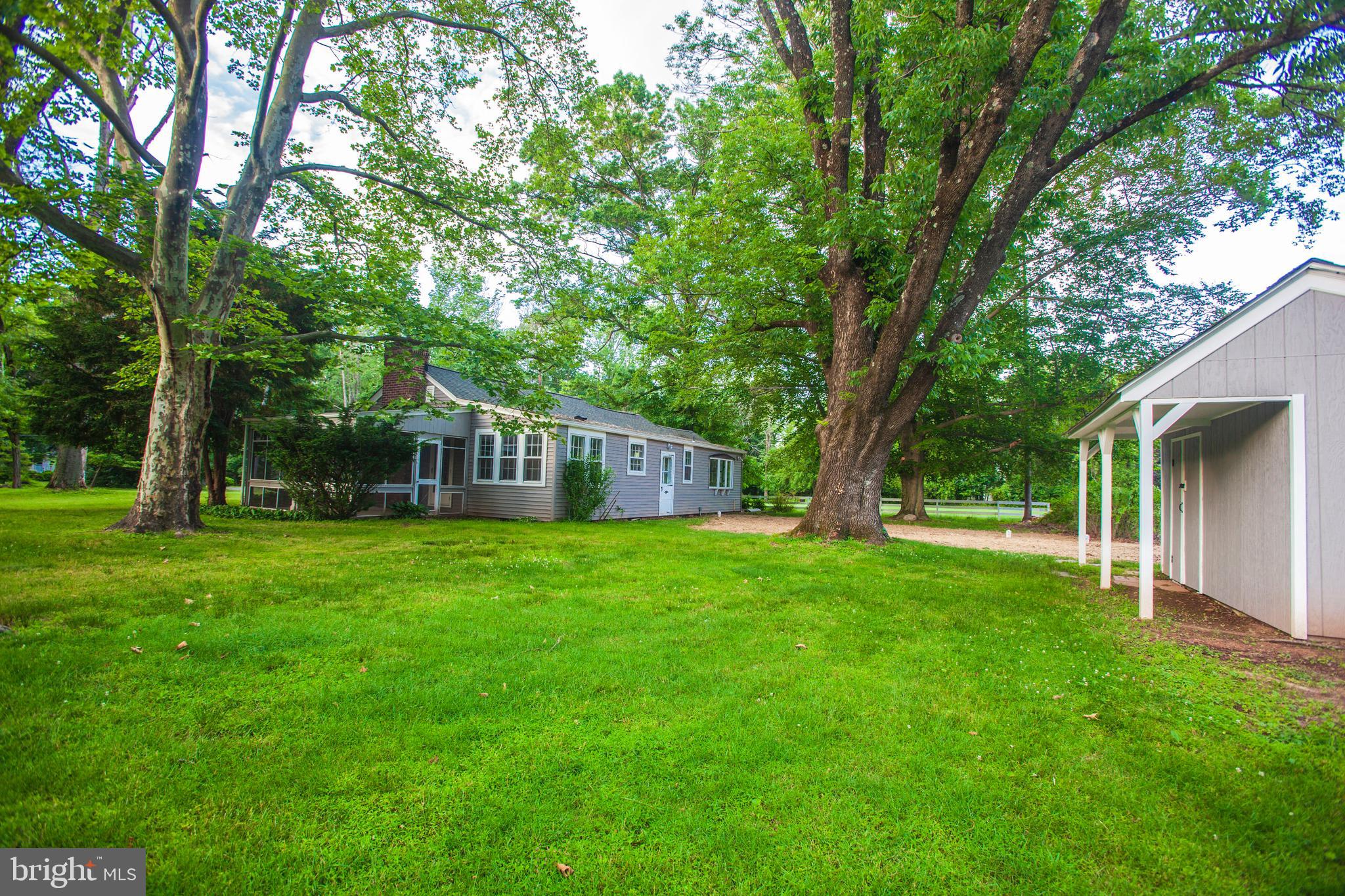 170 Pennington Harbourton Road Pennington, NJ 08534 - Photo 2 of 18 Lovely rear yard and handy storage shed