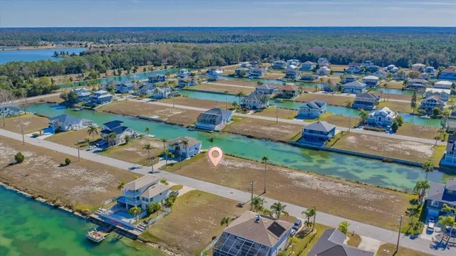 an aerial view of a city