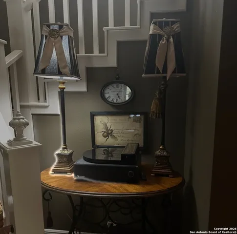 a view of a livingroom with a window