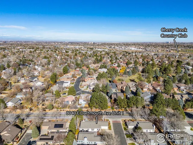 an aerial view of multiple house