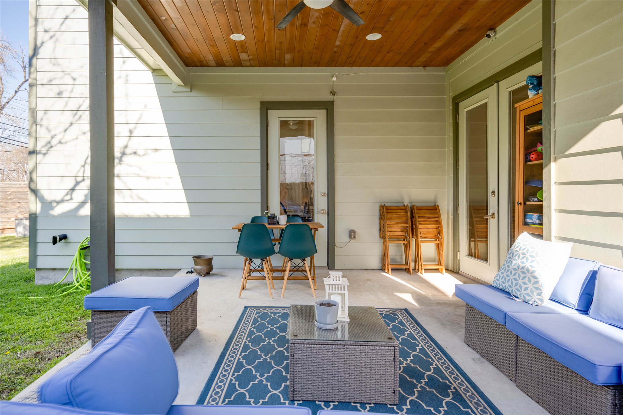 7514 Hardy Drive Austin, TX 78757 - Photo 28 of 29 View of patio / terrace with a ceiling fan and outdoor furniture