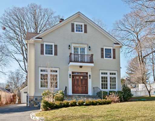 9 Stanley Road Darien, CT 06820 - Photo 1 of 20 a front view of a house with a yard