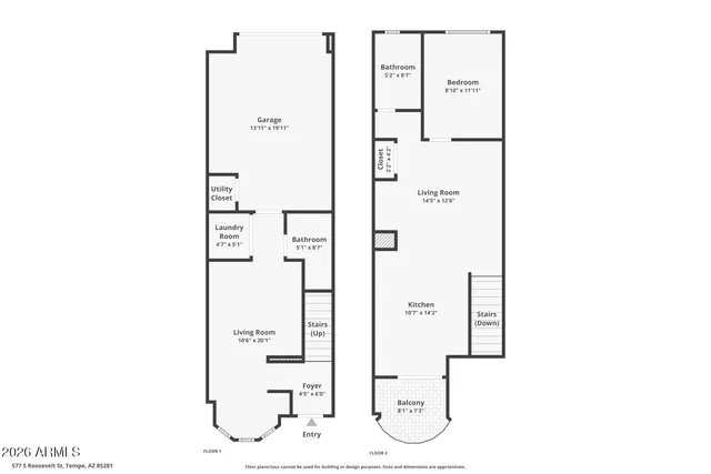 $350,000 | 577 South Roosevelt Street, Tempe, AZ 85281