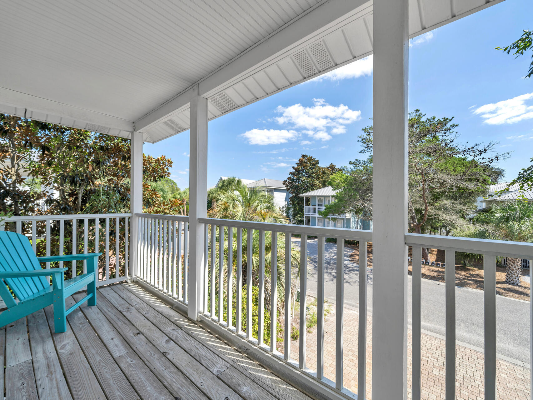 223 Redfish Circle Santa Rosa Beach, FL 32459 - Photo 22 of 26 a view of a balcony with wooden floor