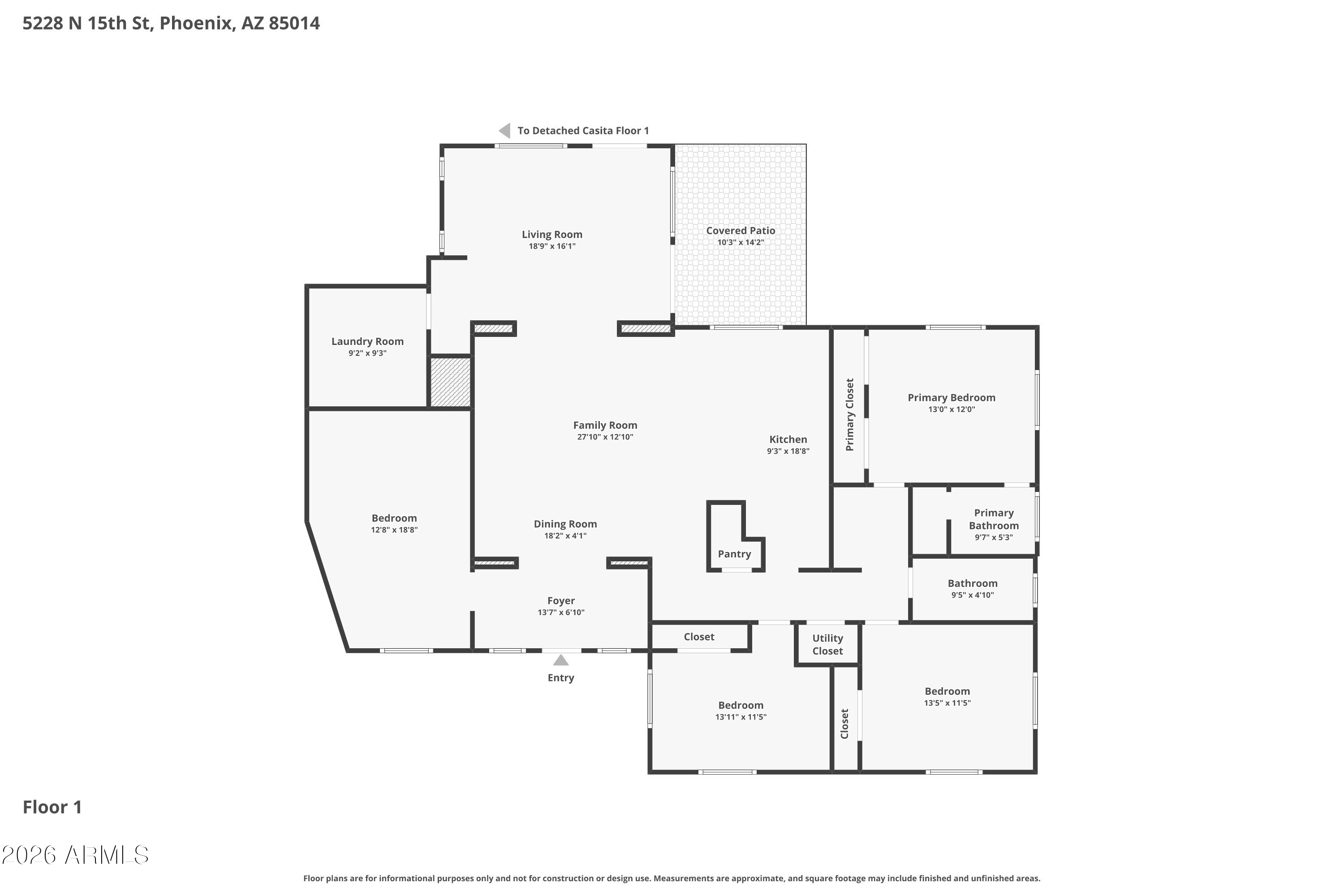 5228 North 15th Street Phoenix, AZ 85014 - Photo 96 of 96 a picture of floor plan