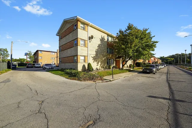 a car parked on the side of a street