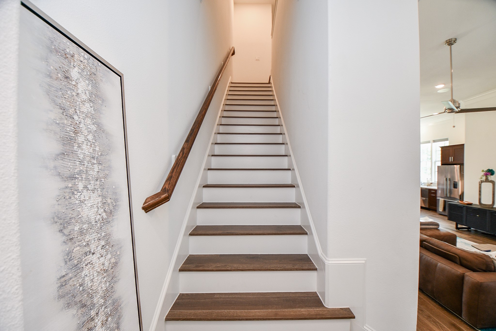 703 Bringhurst Street Houston, TX 77020 - Photo 13 of 27 Staircase up to 3rd Floor