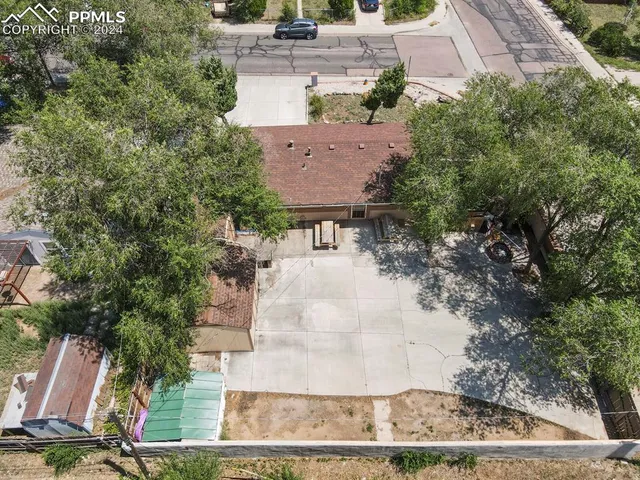 an aerial view of a city with lots of residential buildings