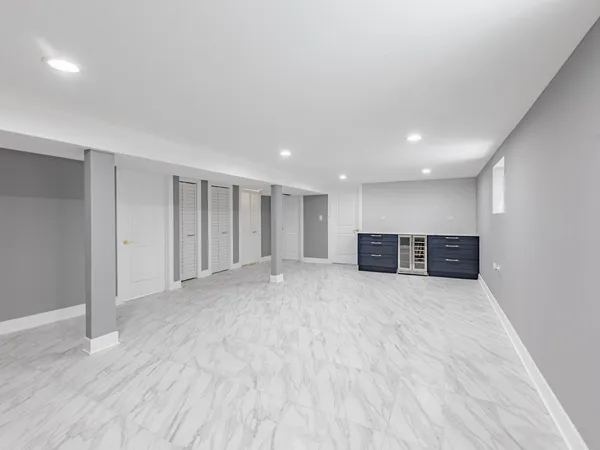 a view of an empty room