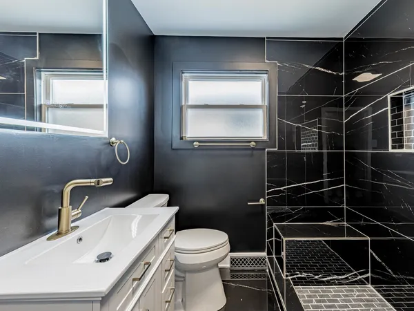 a bathroom with a toilet and a sink