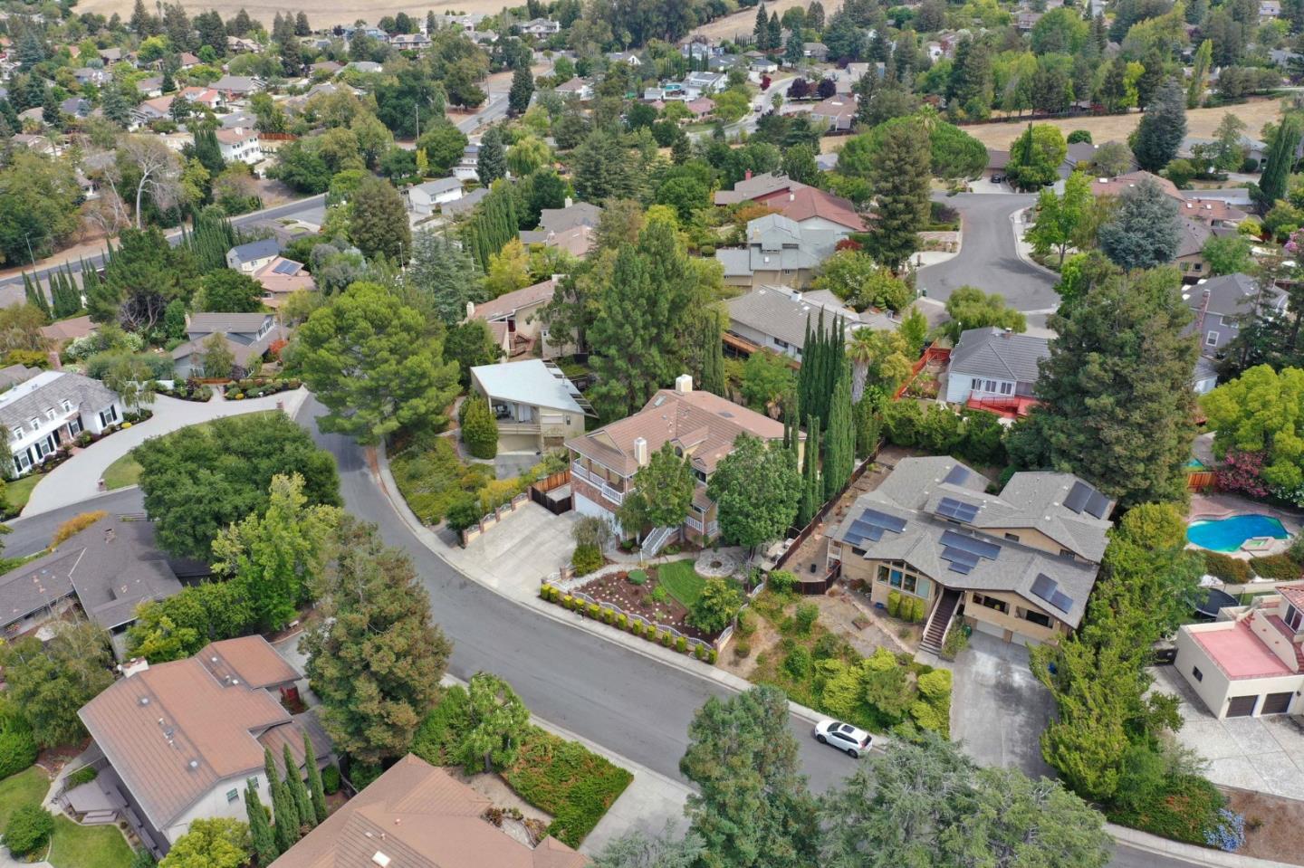 46950 Zapotec Drive Fremont, CA 94539 - Photo 39 of 40 an aerial view of residential houses with outdoor space