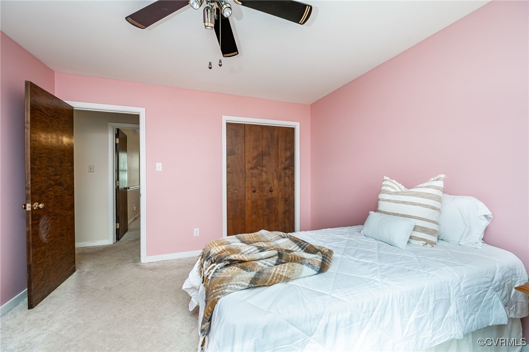 4724 Brookridge Road Chesterfield, VA 23832 - Photo 13 of 23 Bedroom featuring light carpet, large closet and c