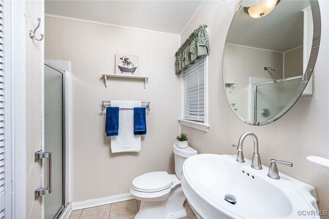 4724 Brookridge Road Chesterfield, VA 23832 - Photo 16 of 23 Bathroom featuring shower, tile flooring, sink, t
