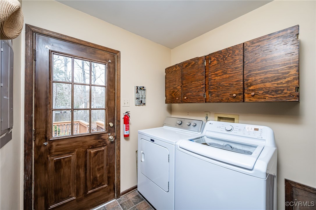 4724 Brookridge Road Chesterfield, VA 23832 - Photo 8 of 23 Laundry room with cabinets and washing machine and