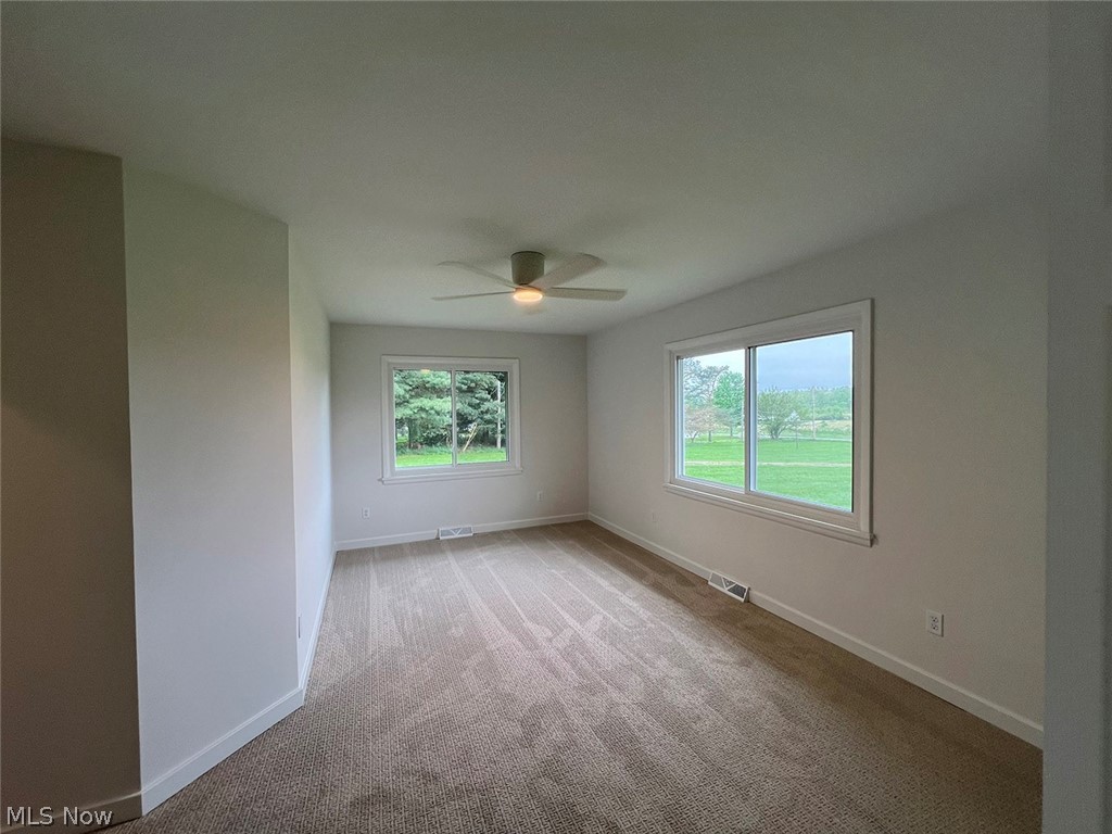550 Johnson Road Wadsworth, OH 44281 - Photo 9 of 40 Bedroom with a healthy amount of sunlight, ceiling fan, and carpet