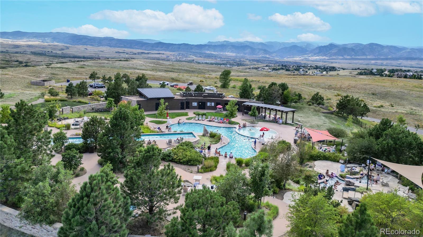 1476 Red Sun Way Highlands Ranch, CO 80126 - Photo 37 of 37 an aerial view of a house with a garden