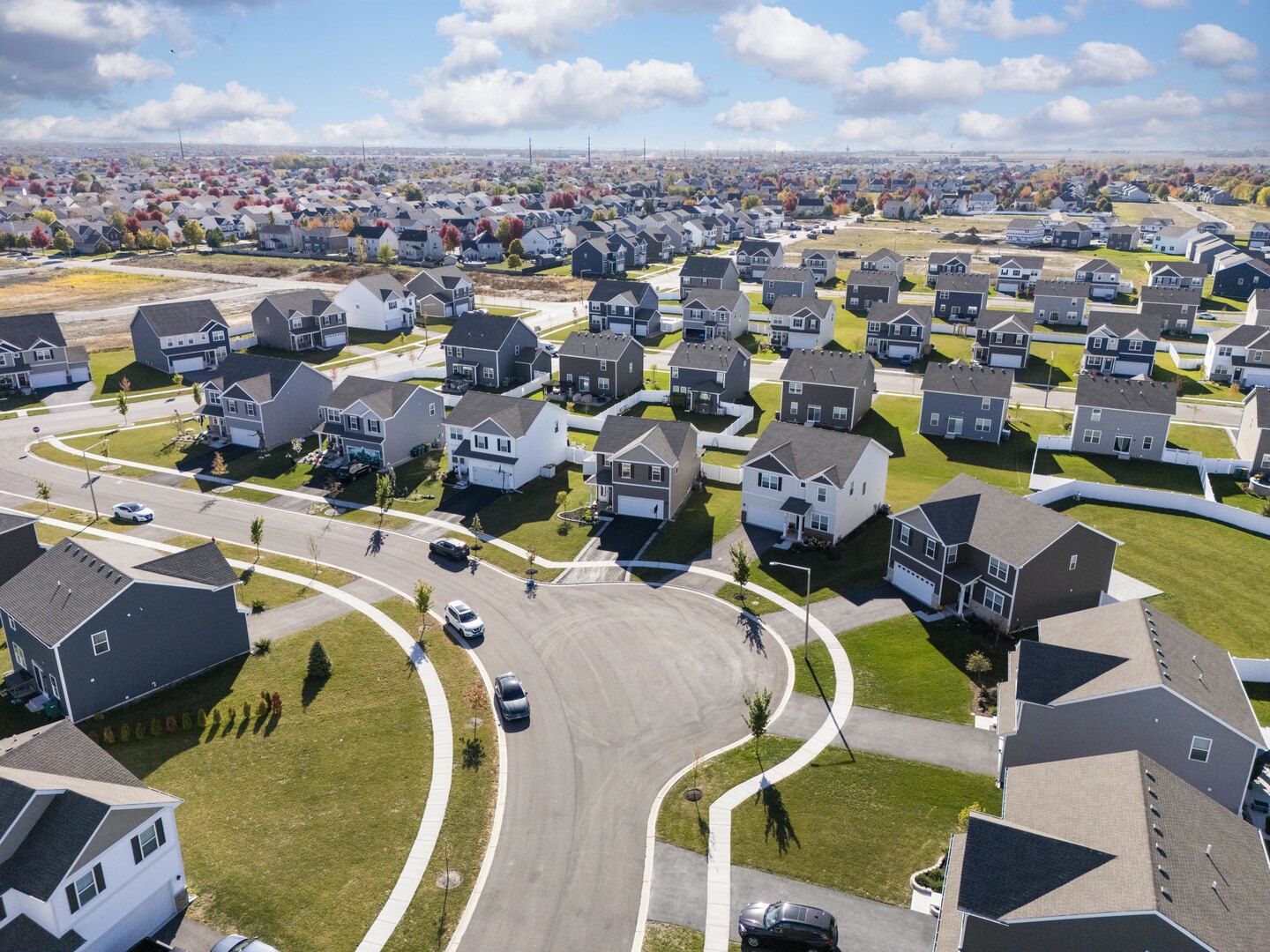 2017 Lilyana Lane Plainfield, IL 60586 - Photo 39 of 43 an aerial view of a house with outdoor space and swimming pool