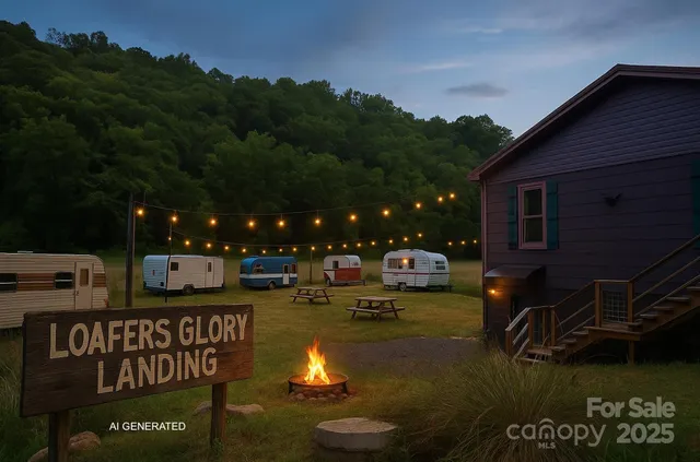 a swimming pool view with a seating space