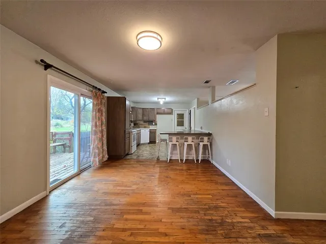 a view of a room with chairs