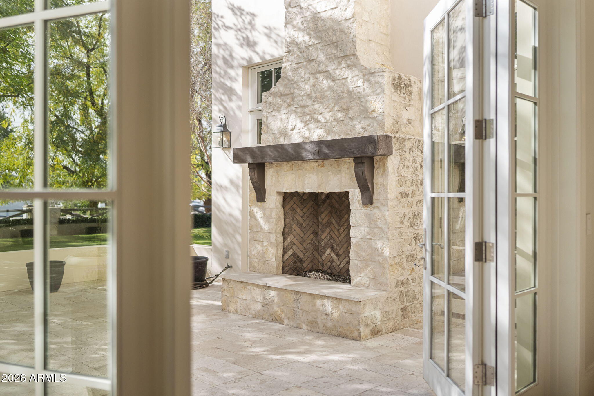 5402 East Exeter Boulevard Phoenix, AZ 85018 - Photo 107 of 111 Exeter Blvd Front Courtyard Fireplace