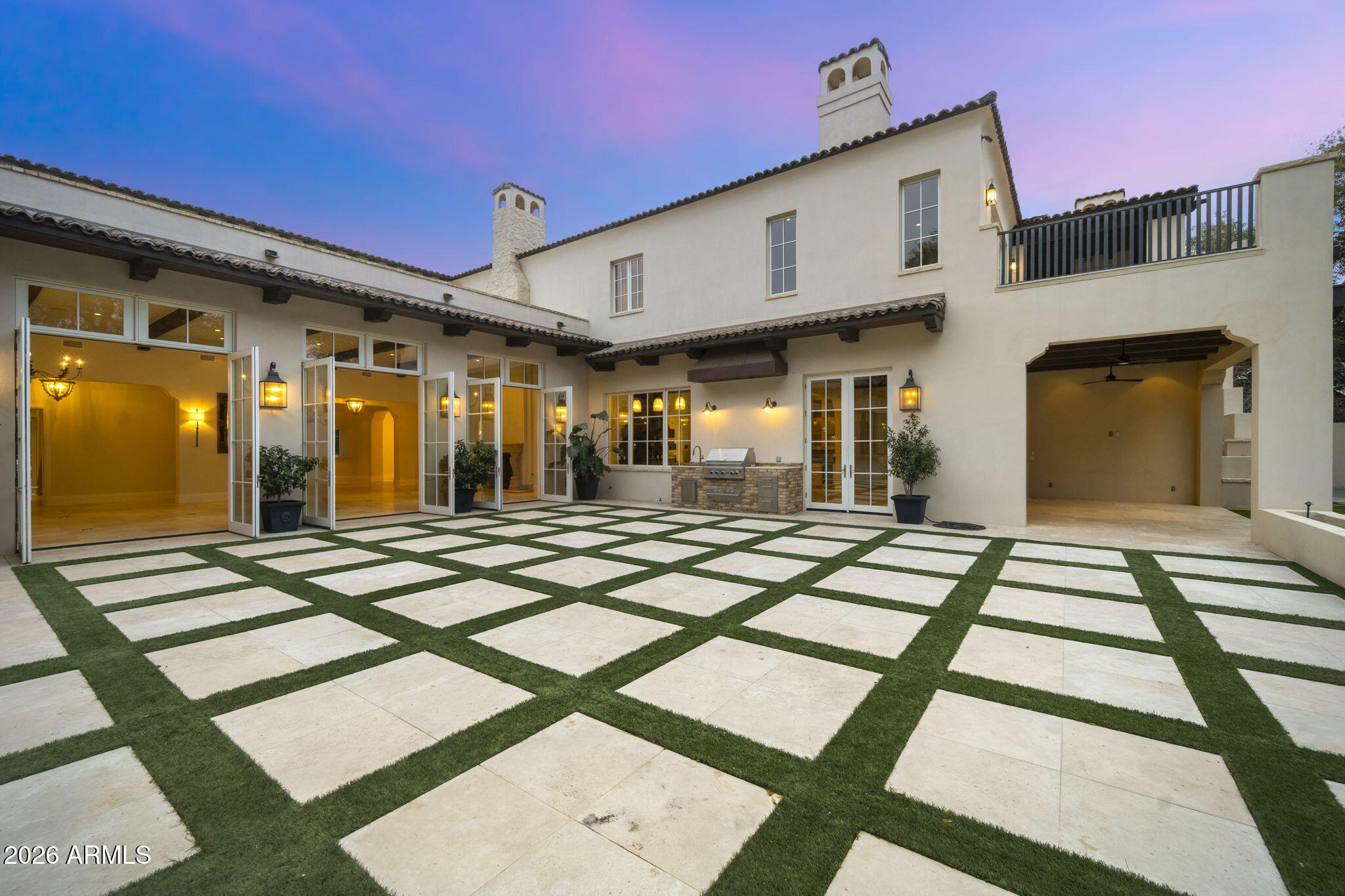 5402 East Exeter Boulevard Phoenix, AZ 85018 - Photo 16 of 110 Exeter Backyard Courtyard Doors Open