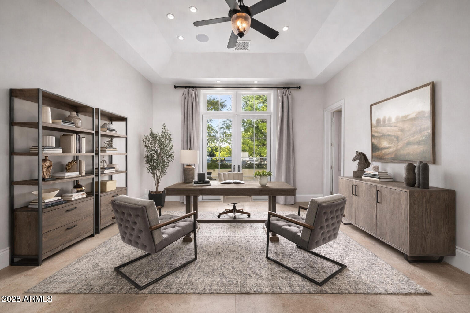 5402 East Exeter Boulevard Phoenix, AZ 85018 - Photo 55 of 110 Exeter Downstairs Office Staged