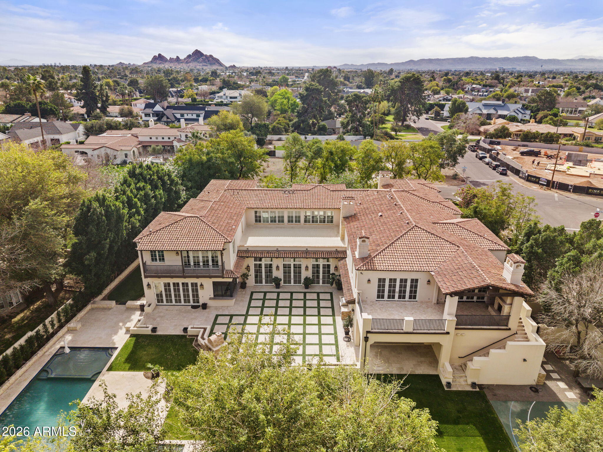 5402 East Exeter Boulevard Phoenix, AZ 85018 - Photo 91 of 110 an aerial view of a house