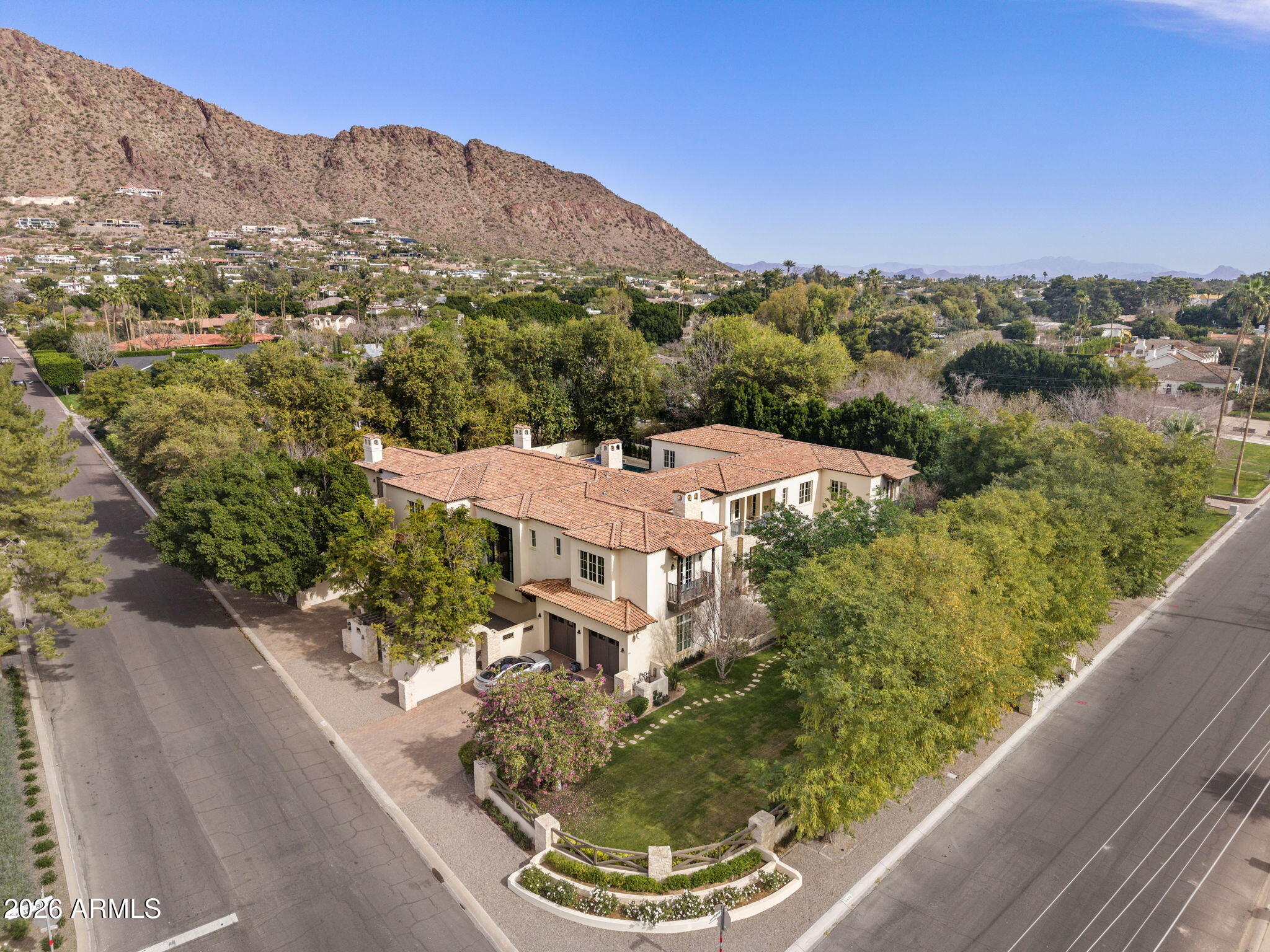 5402 East Exeter Boulevard Phoenix, AZ 85018 - Photo 100 of 111 Exeter Aerial + Camelback Mountain