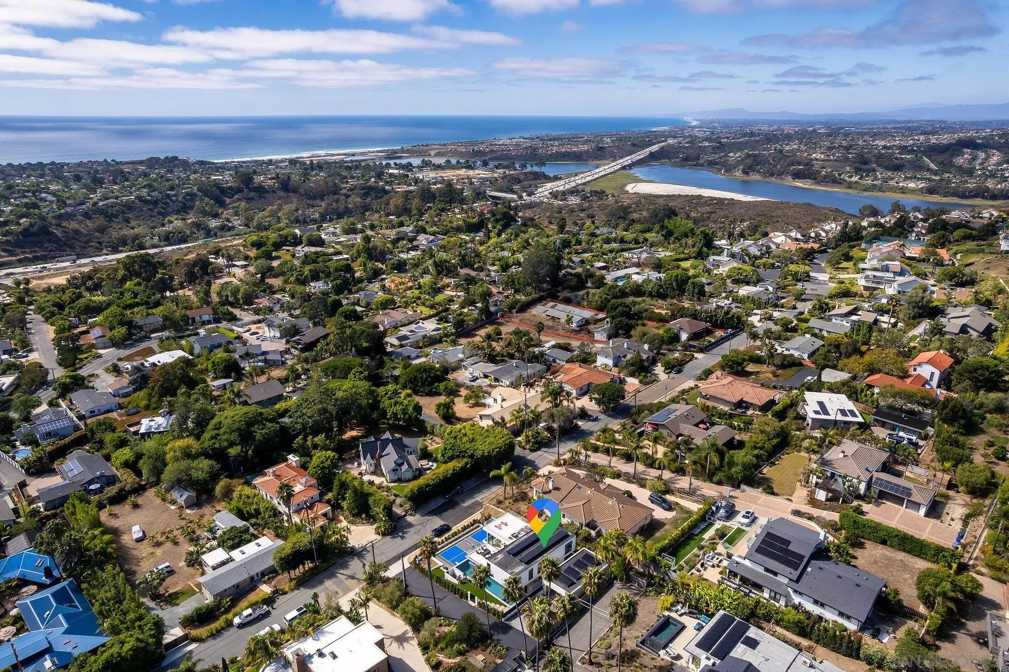 1605 Burgundy Road Encinitas, CA 92024 - Photo 38 of 39 an aerial view of residential houses with city view