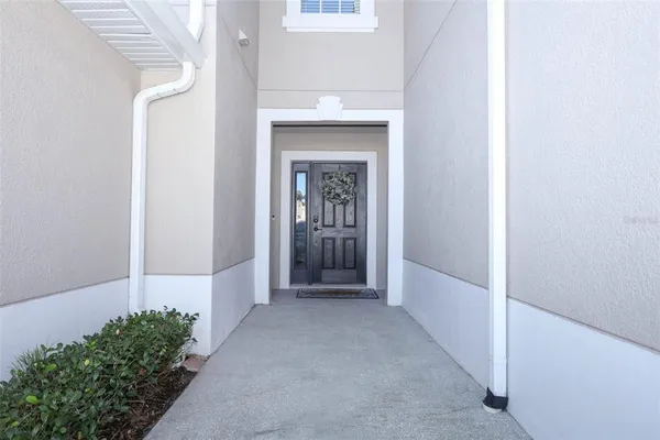a view of hallway with stairs