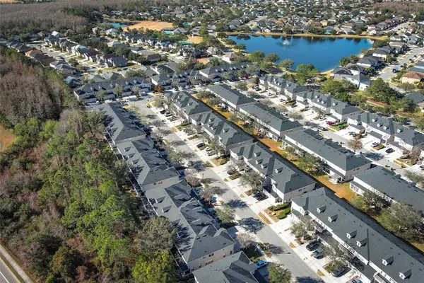 a view of a lake with outdoor space