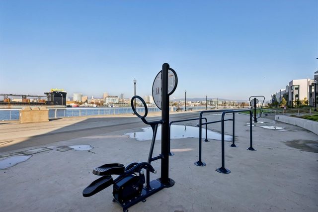 a view of a city with tall buildings