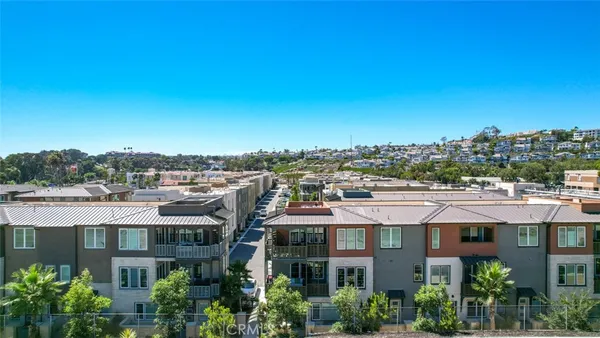 a view of a city with ocean view