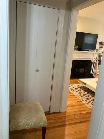 a view of a pathway both side of the house