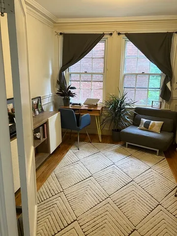 a building outdoor space with patio furniture