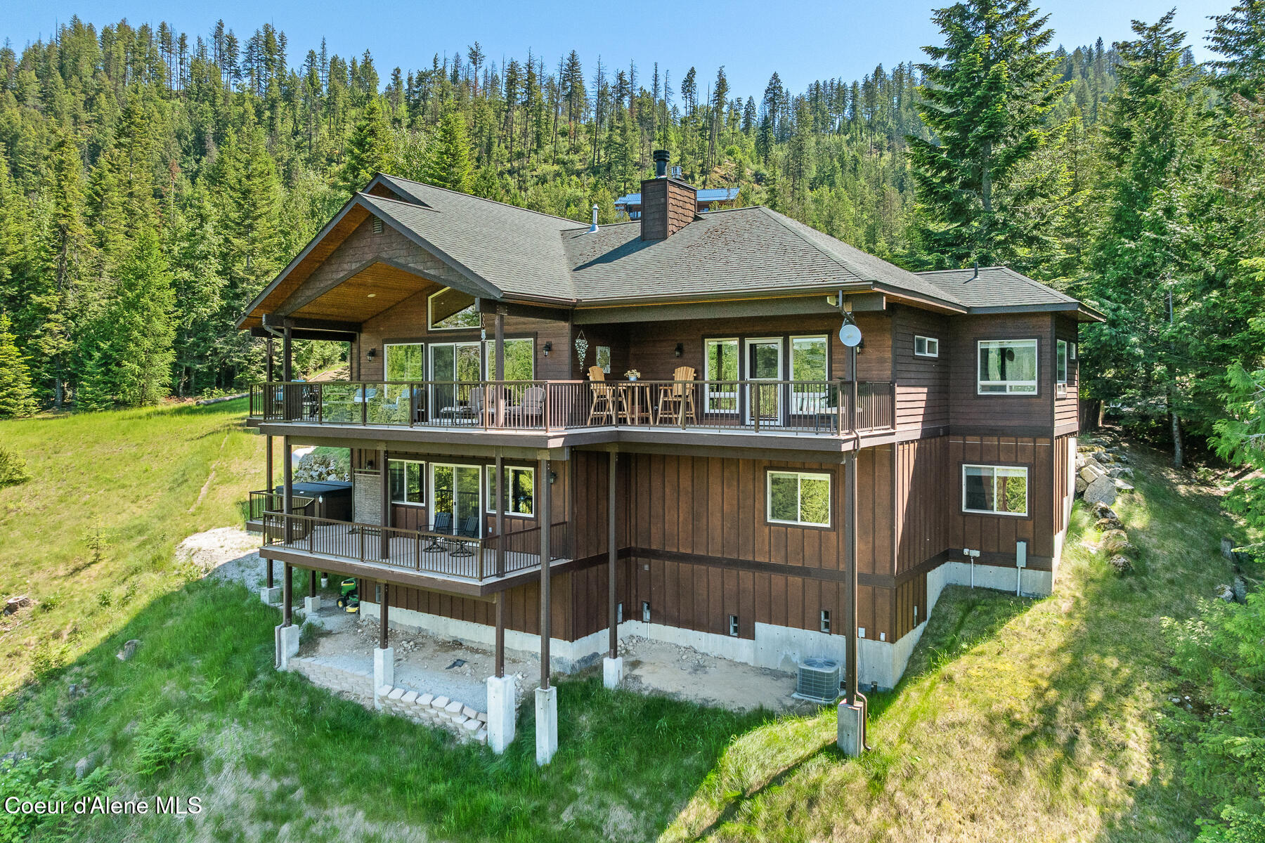 224 Buck Ridge Sagle, ID 83860 - Photo 61 of 85 Aerial_224BuckRidgeRd-3