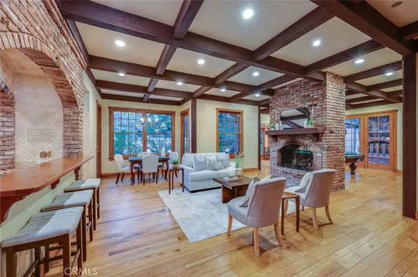 a kitchen with stainless steel appliances granite countertop a stove and a refrigerator