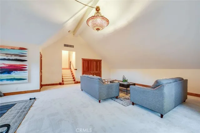 a view of a yard with furniture