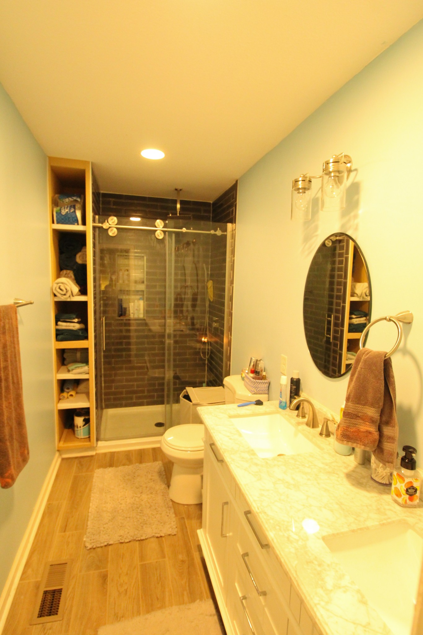 604 Calista Road White House, TN 37188 - Photo 7 of 7 a bathroom with a sink mirror and a shower